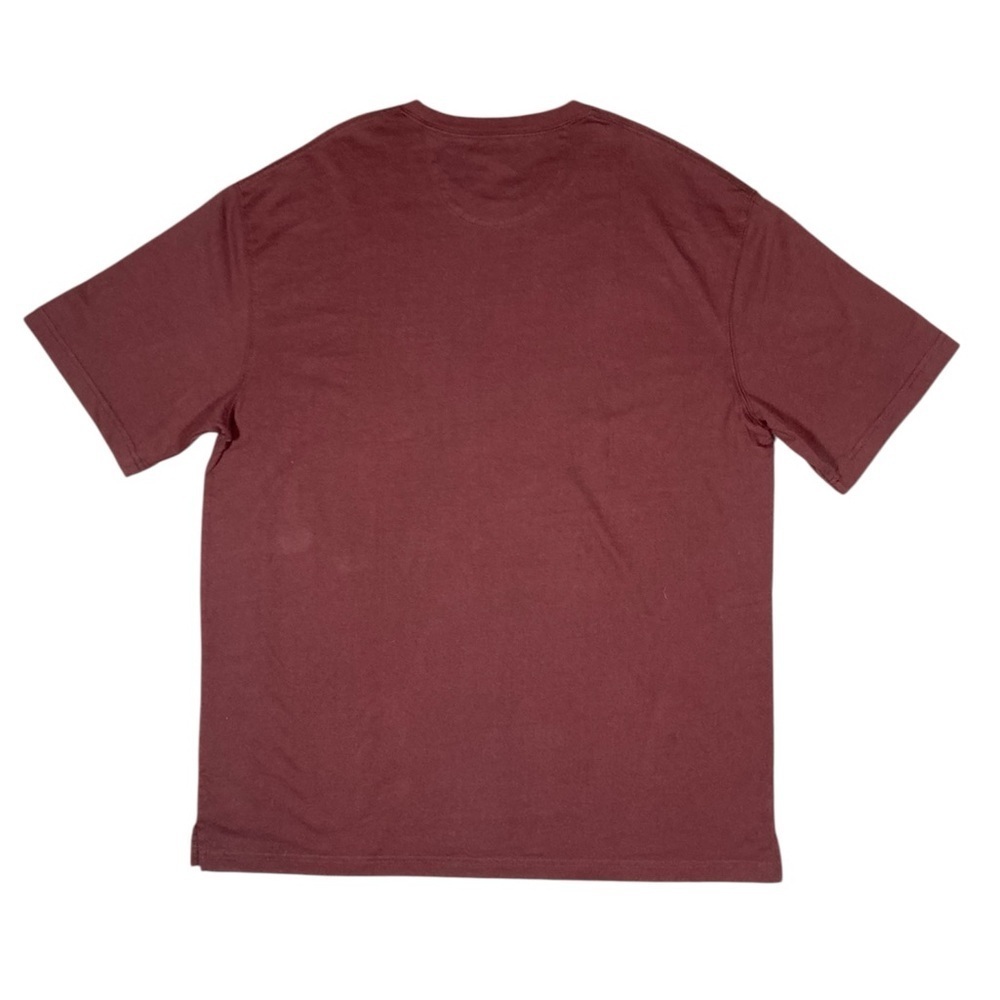 Duluth Trading Co Longtail T Relaxed Fit Short Sleeve T-Shirt Burgundy Large - Picture 2 of 5